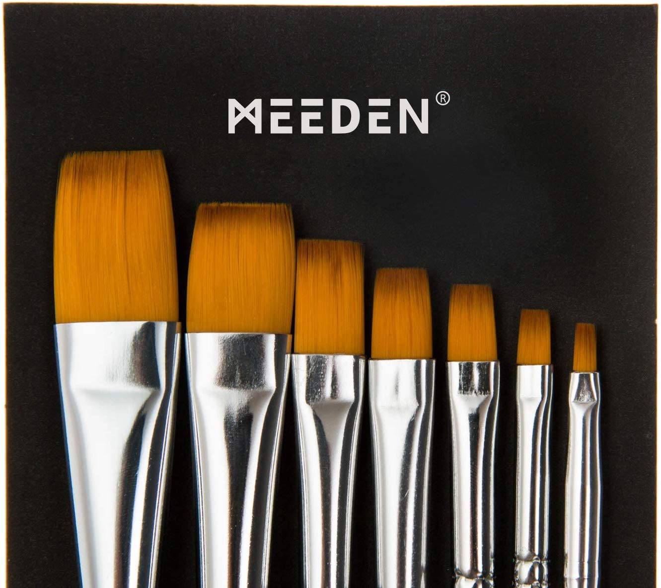 Ploché malířské štětce MEEDEN 7 ks